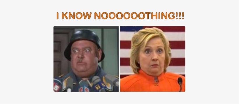 Hillary Clinton - - Hillary I Know Nothing, transparent png #1690870