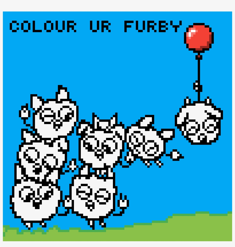 Color Ur Furby - Cartoon, transparent png #1691130