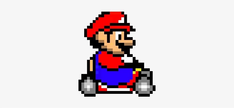 Mario Kart - Super Mario Kart Pixel Mario, transparent png #1691438