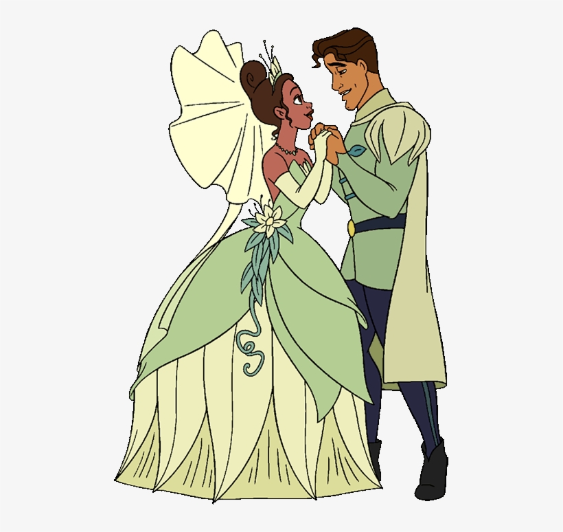 Princess Tiana Frog - Princess And The Frog Tiana And Naveen, transparent png #1691494