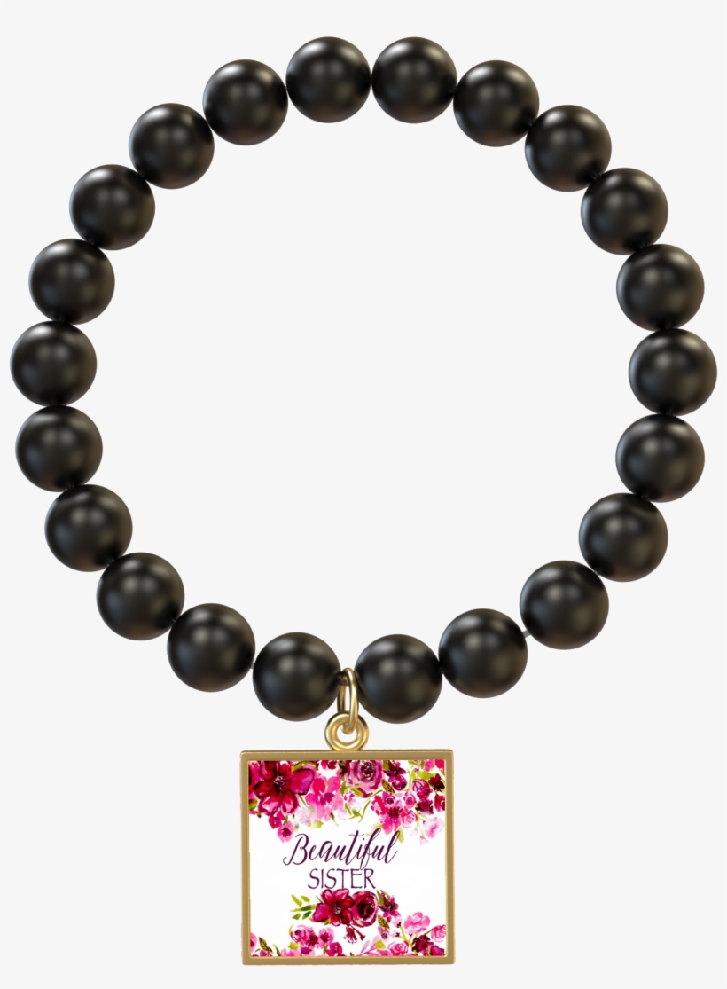 Beautiful Sister Onyx Gold Square Bracelet, transparent png #1692057