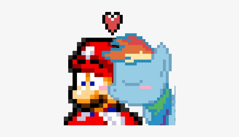 Lilly The Pkmn, Blushing, Crossover, Crossover Shipping, - Kiss Mario X Rainbow Dash, transparent png #1692058