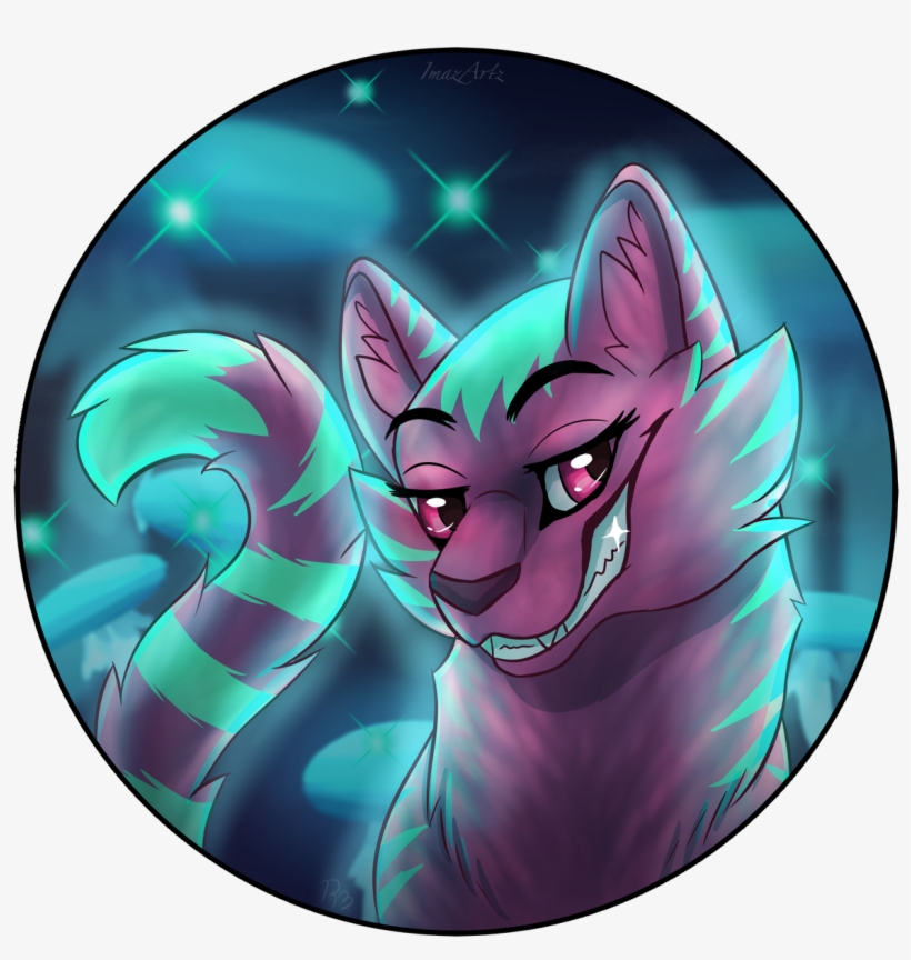 3 A Lovely Neon-colored Cheshirecat C - Cartoon, transparent png #1692177