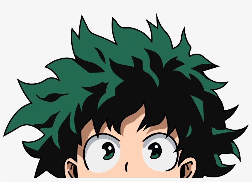 Image Of Deku Peek - Boku No Hero Academia X Fairy Tail, transparent png #1692338
