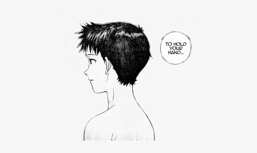 Two Manga Ikari Shinjis, One With Background And One - Sketch, transparent png #1692506