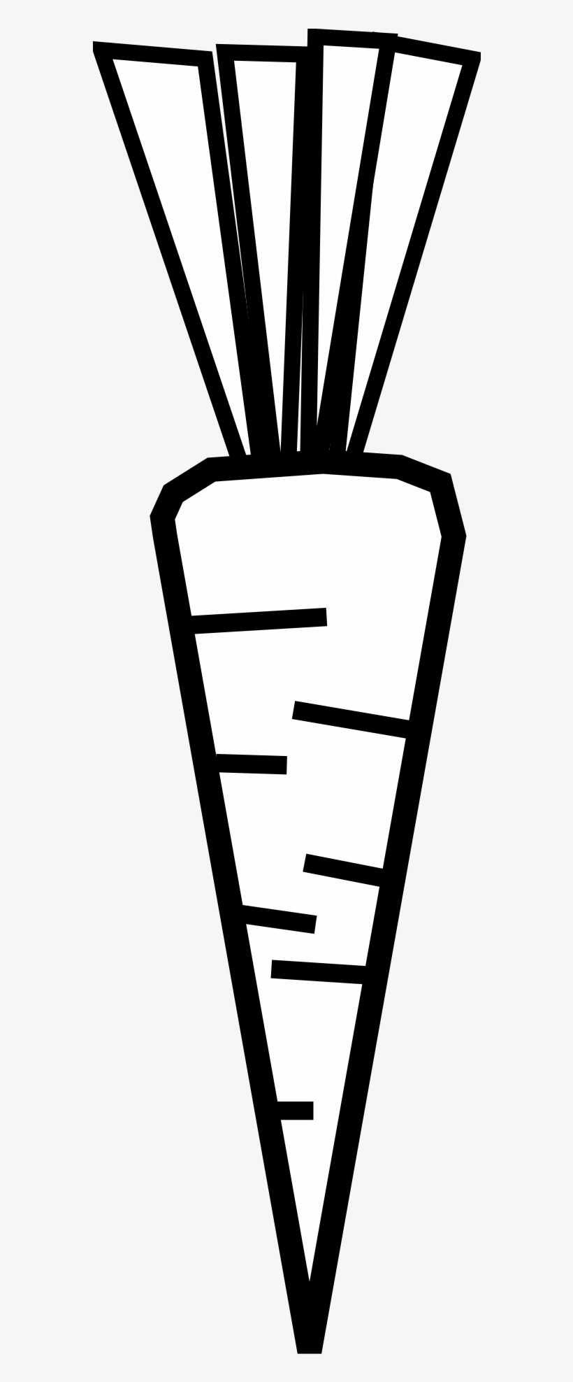 Carrot Clip Art - Carrot Clipart Black And White - Free Transparent PNG
