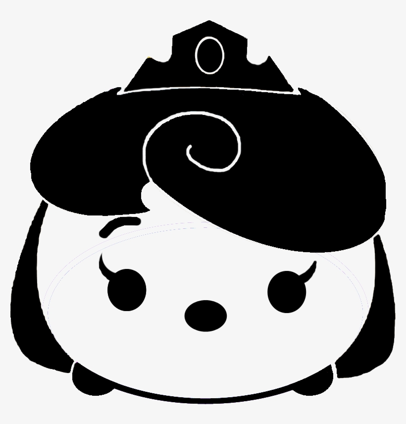 Sleeping Beauty Clipart Tsum Tsum - Tsum Tsum Elsa Silhouette, transparent png #1693062