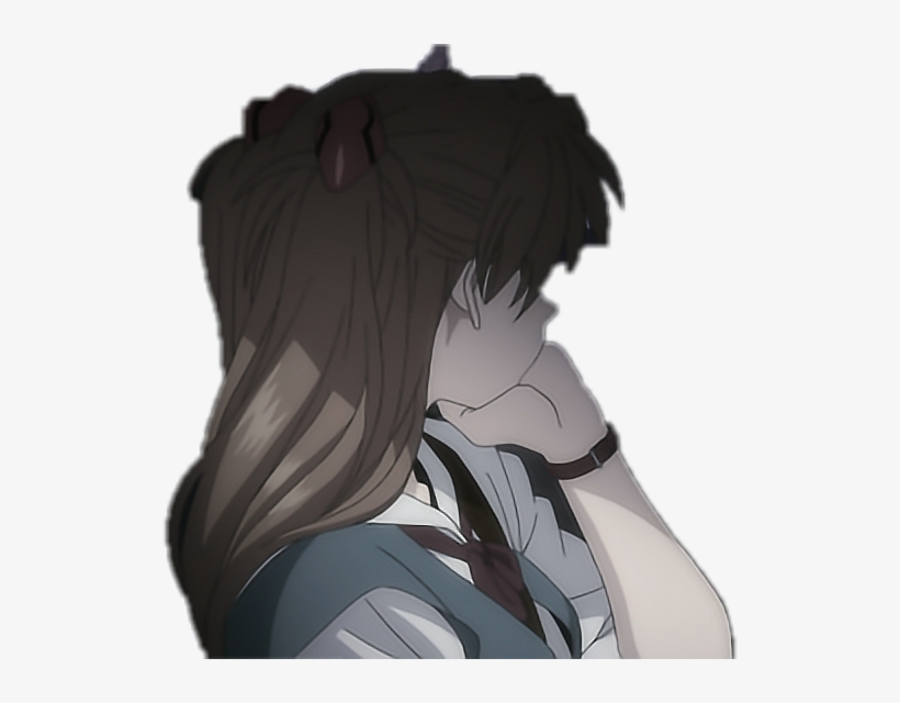 Evangelion Eva Asukalangley Anime Sad Depressed Bored - Depressed Anime Transparent, transparent png #1693158