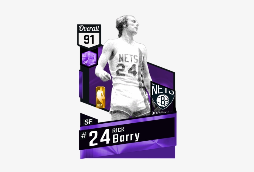 '67 Rick Barry Amethyst Card - Nba Live 18 Ultimate Team, transparent png #1693244