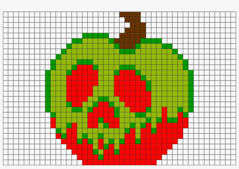 Perler Beads Poison Apple, transparent png #1693396