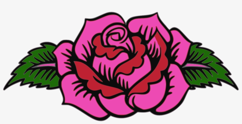 Garden Roses Floral Design Pink Day Of The Dead - Day Of The Dead Flower Clipart, transparent png #1693556