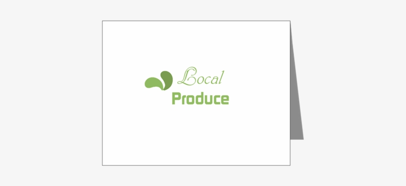 Green Eco Local Produce Logo Note Cards - La Ofrenda, transparent png #1693750