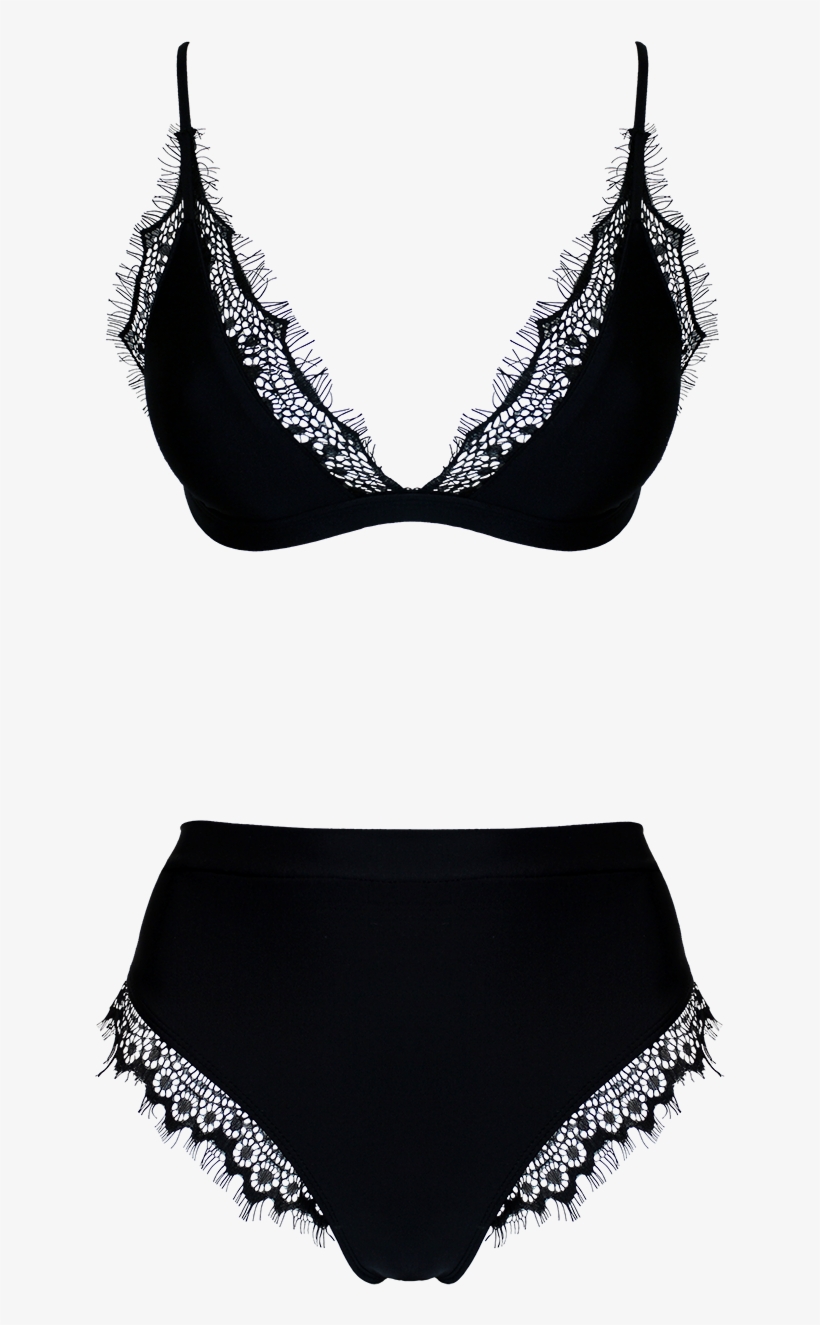 Top/blackies Bikini Top - Lingerie Top, transparent png #1693966