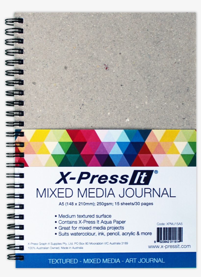 Media Journal - X-press It A5 Blending Journal 20 Sheet, transparent png #1693970