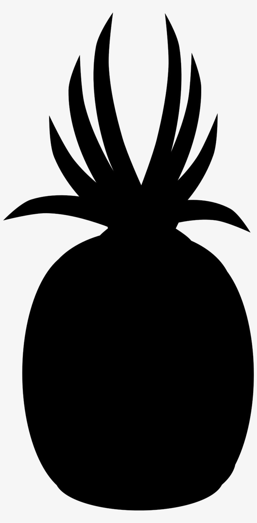 Pineapple Silhouette - Pineapple Silhouette Png, transparent png #1693995