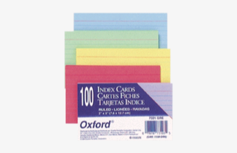 Index Card 5x8"ruled Canary 100/pkg - Doaaler Oxford Unruled 3" X 5" Index Cards 100 Count, transparent png #1694025