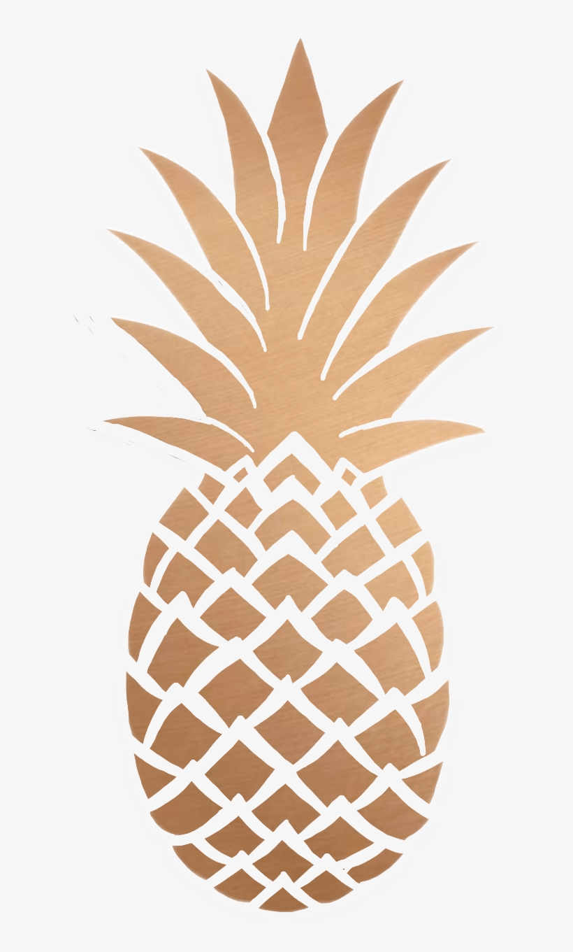 Sticker Pineapple Gold Interesting Art Tumblr Png Tumblr - Rose Gold Pineapple, transparent png #1694165