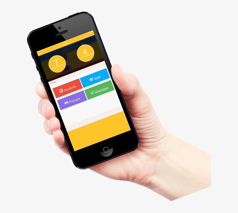 Hero Unit Iphone With Hand - Web Design, transparent png #1694195