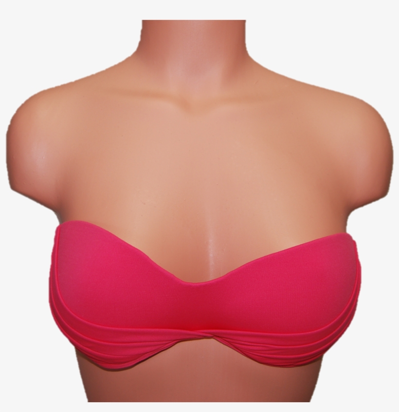 Brazilian Style Coral Bikini Top - Brassiere, transparent png #1694319