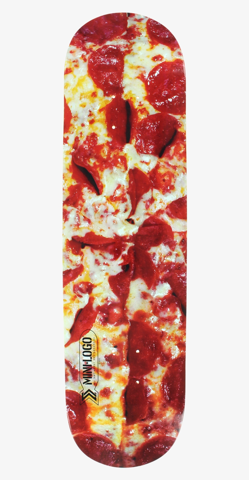 Mini Logo Skates - Mini Logo Small Bomb 126 Pizza Skateboard Deck - 7.625", transparent png #1694467