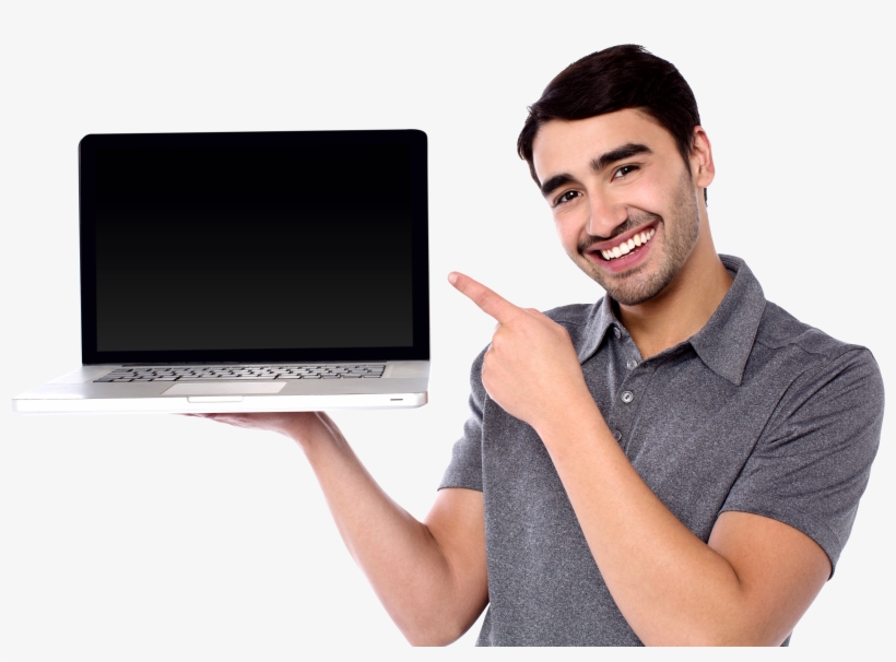 Men With Laptop Png Image, transparent png #1694651