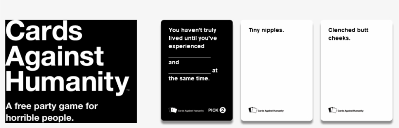 Review Invision Game Community - Cards Against Humanity Transparent, transparent png #1694711