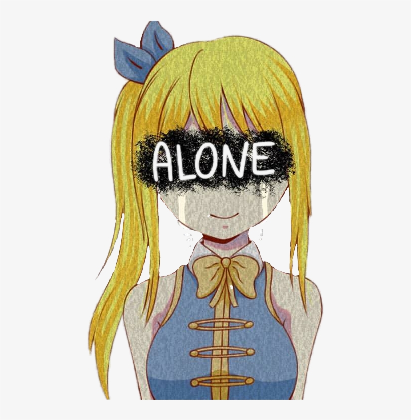 Report Abuse - Lucy Heartfilia Hurt Sad, transparent png #1695119