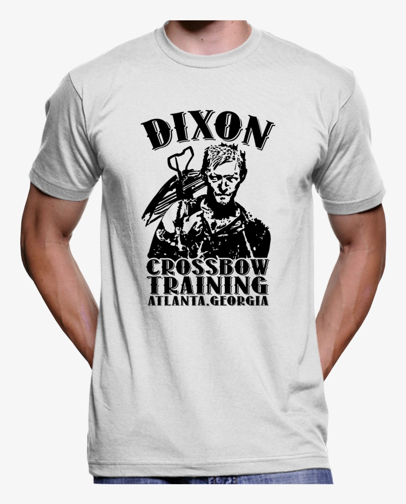 The Walking Dead Daryl Dixon Crossbow Training Zombie - Free Tommy Robinson T Shirts, transparent png #1695219