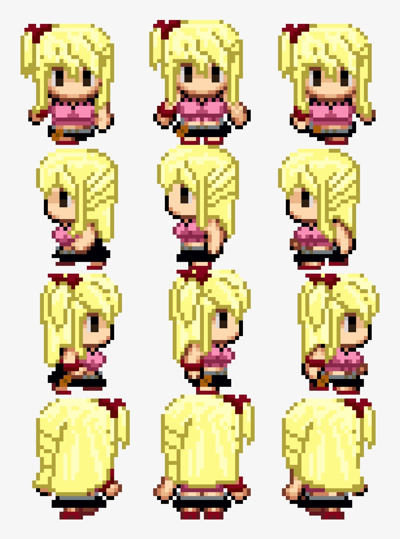 Sprite, Lucy Heartfilia - Sprite Rpg Maker, transparent png #1695263