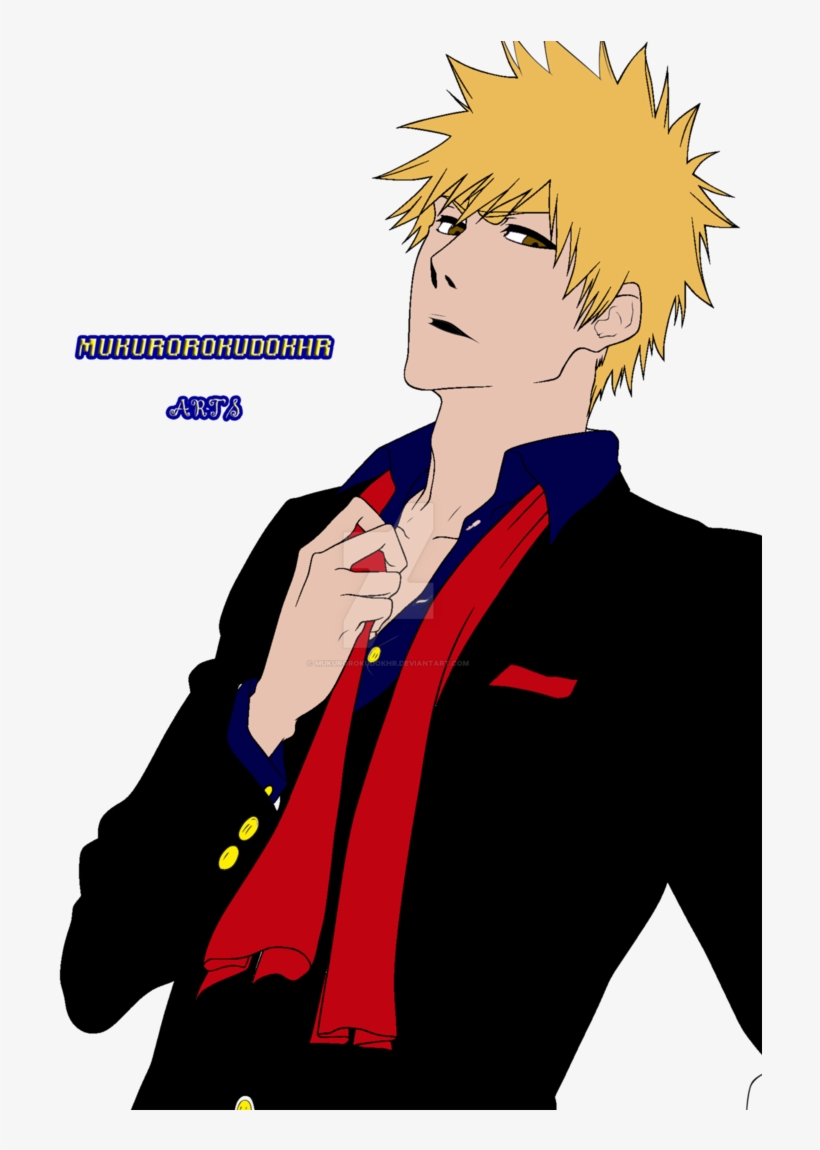 Suit Drawing Ichigo - Ichigo Kurosaki, transparent png #1695471