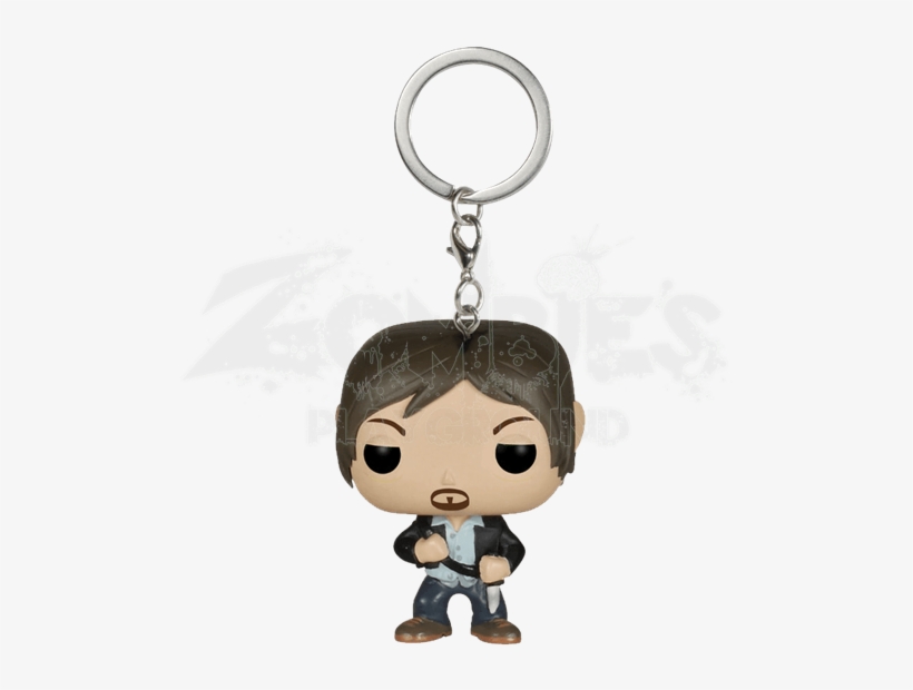 Walking Dead Daryl Dixon Pocket Pop Keychain - Daryl Dixon Funko Keychain, transparent png #1695511