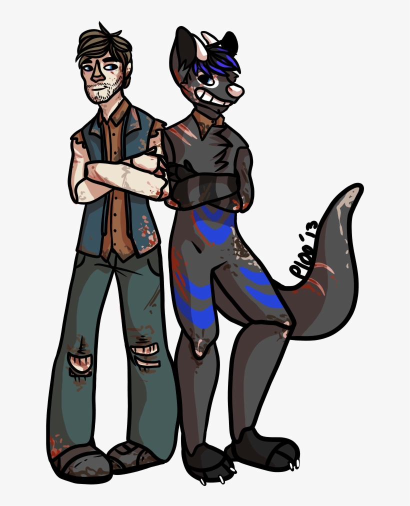 Daryl Dixon And Daryl The Dragolf - Cartoon, transparent png #1695728