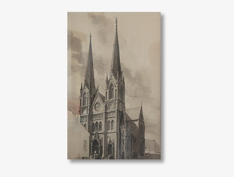 Before Progress Changed Its Landscape, And Its Bremmen - Holy Trinity Catholic Church St Louis Mo, transparent png #1695733