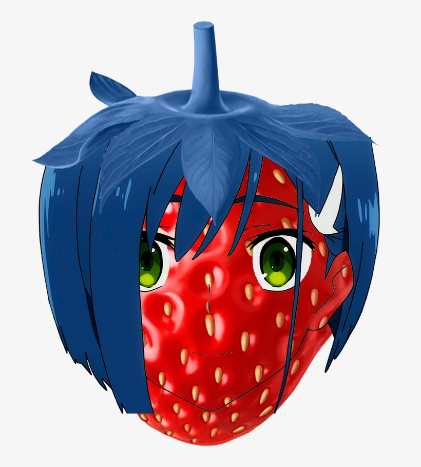 Shitpostliteral Strawberry Ichigo - Illustration, transparent png #1695883