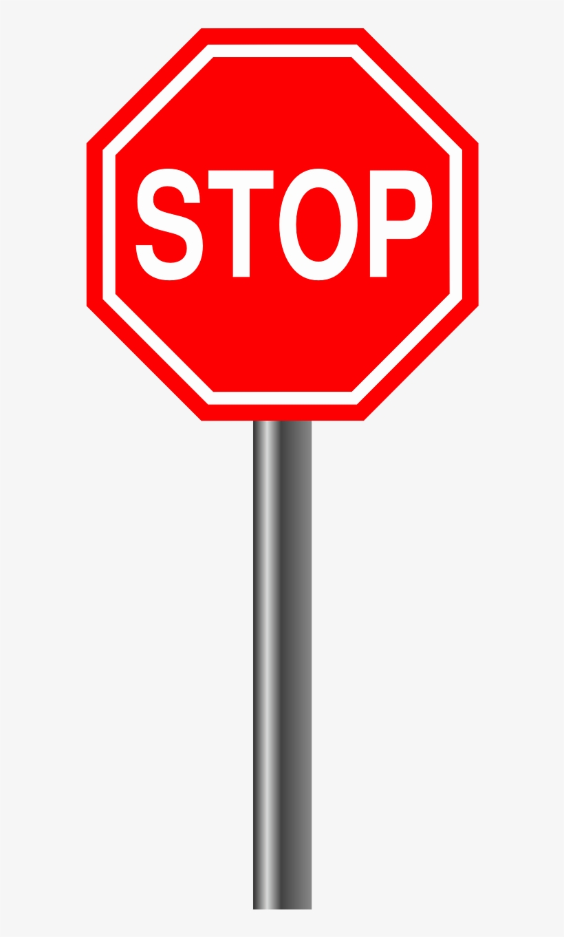 Stop Alloy Sign - Stop Sign Clipart Png, transparent png #1696449