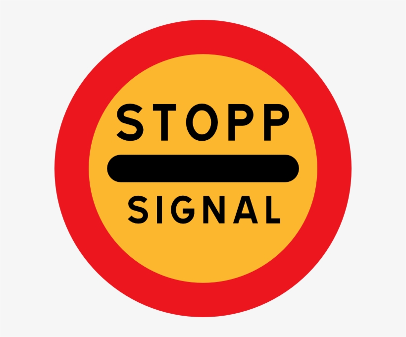 Free Vector Stopp Signal Sign Clip Art - Stopp Signal, transparent png #1696471