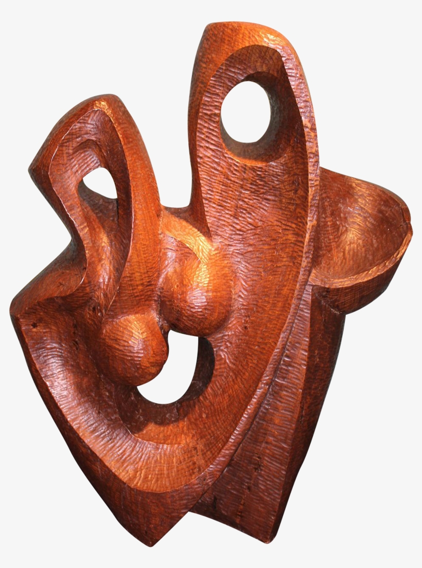 Robert Hughes Abstract Sculpture Carved From Wood From - Wood Carving, transparent png #1696692
