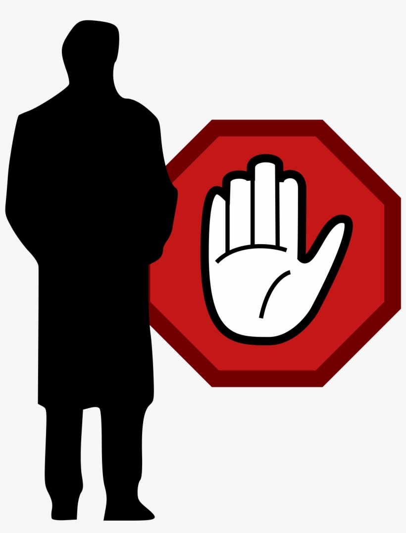 Open - Stop Hand, transparent png #1696991