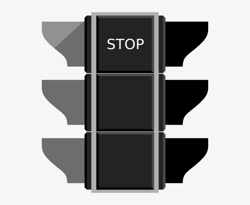 Red Traffic Light Stop Sign Clip Art - Red Traffic Light, transparent png #1697013