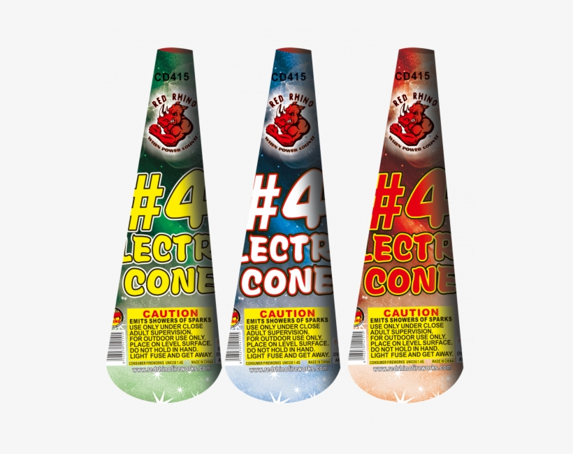 #4 Electric Cone Assortment - Red Rhino, transparent png #1697036
