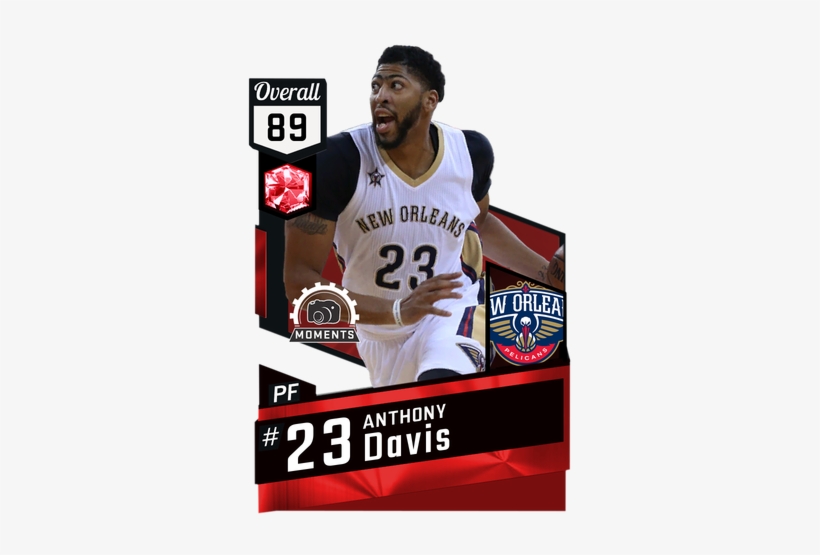 Anthony Davis Against The Warriors On October 28th - Michael Jordan 2k17 Card, transparent png #1697449