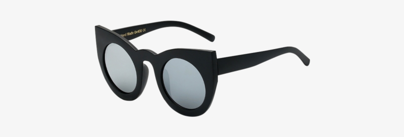 Black Mirrored Cat Eye Sunglasses, transparent png #1697473