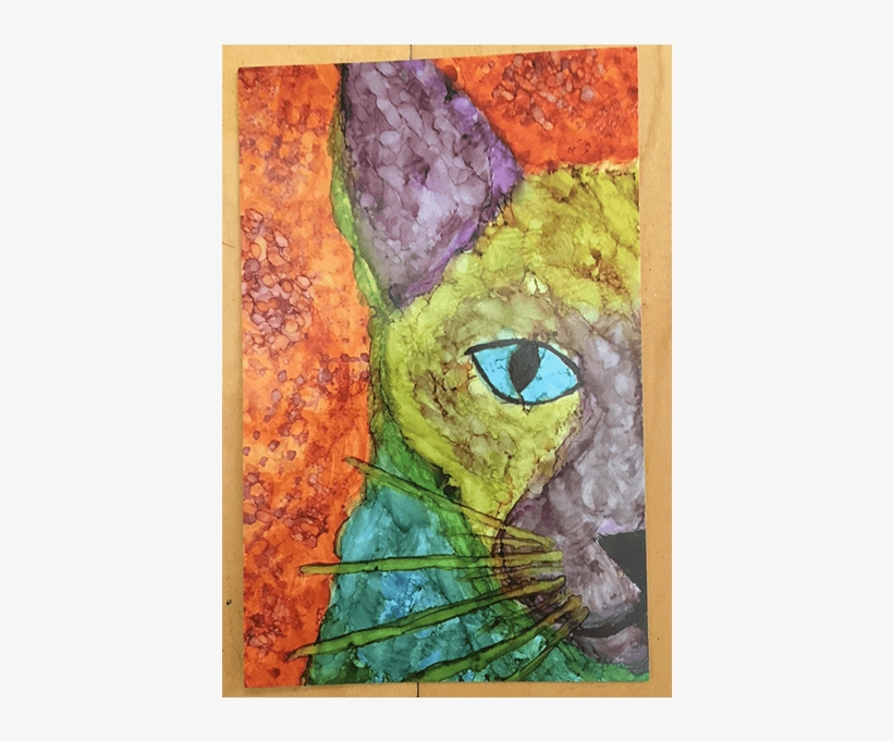 Doris' Cat 5×7 Print W/ Envelope - Painting, transparent png #1697476