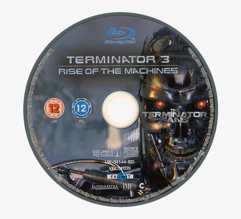 Rise Of The Machines Blu-ray - Terminator 3 Blu Ray Disc, transparent png #1697520