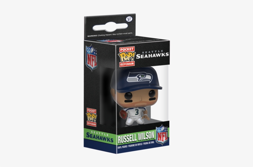 Funko Pop! Keychain Nfl Russell Wilson, transparent png #1697911