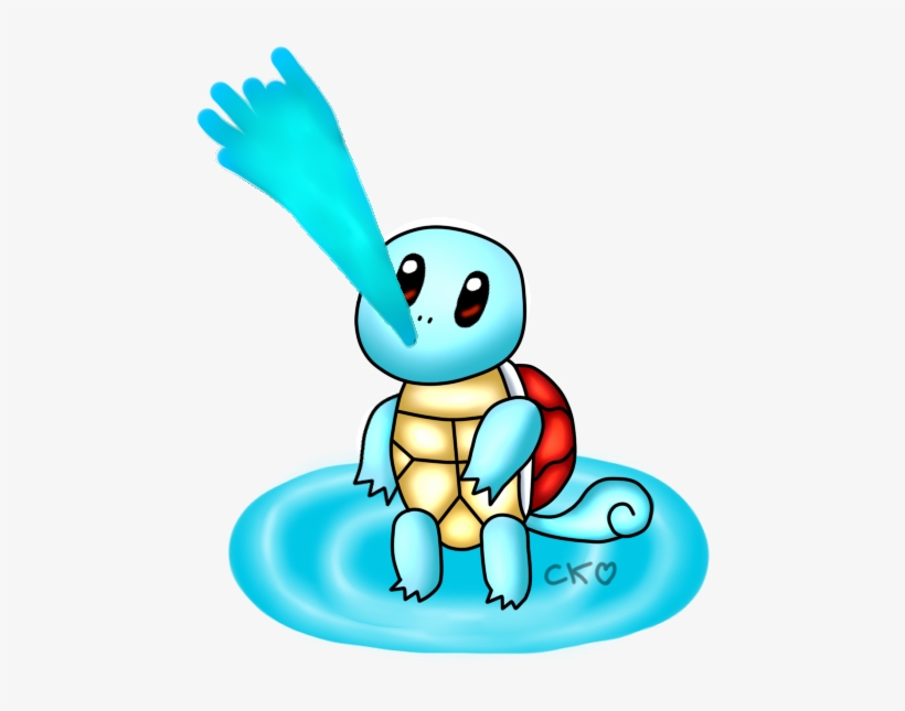 Use Water Gun By - Squirtle Using Water Gun, transparent png #1698124