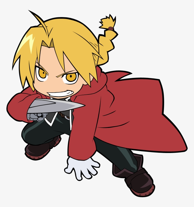 Picture - Fullmetal Alchemist Edward Chibi, transparent png #1698863