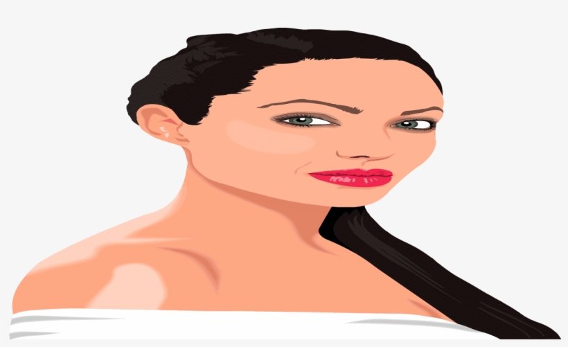 Brad Pitt, Angelina Jolie And Divorce - Angelina Jolie Silhouette Vector, transparent png #1699127