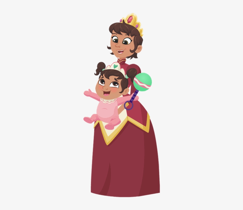 Nella The Princess Knight Queen Mom And Baby Norma - Nella The Princess Knight Parents, transparent png #1699527