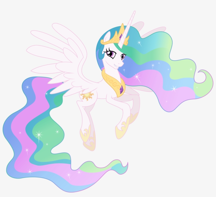By Theshadowstone On Deviantart - Mlp Celestia Flying Vector, transparent png #1699882
